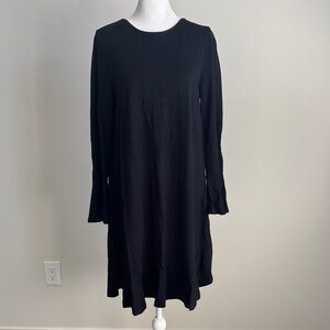 LOFT Black Long Sleeve Dress